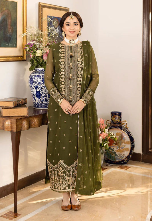 embroidered luxury unstiched 3pc✓