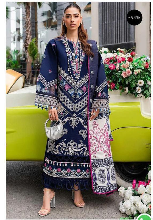 Winter dhanak embroidered 3 pc