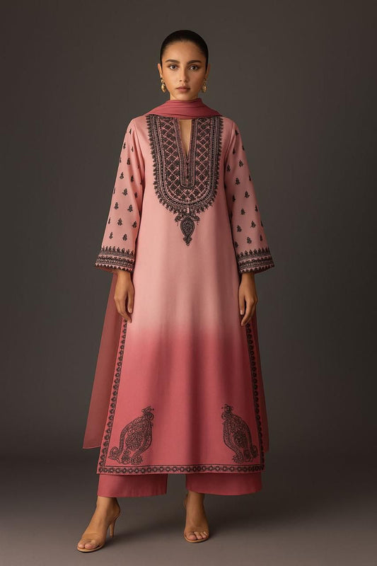 Printed silk 3 pc