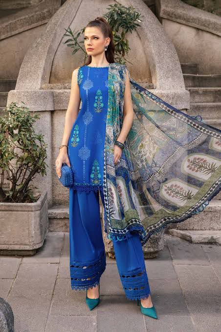 Winter dhanak embroidered 3 pc