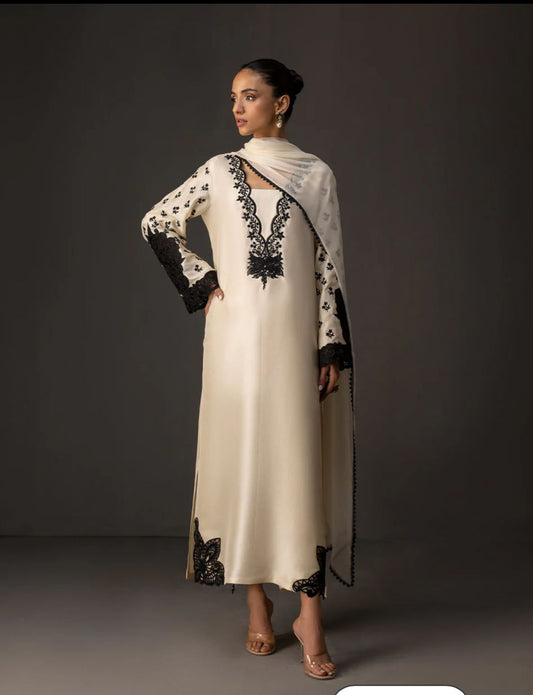 Printed silk 3 pc